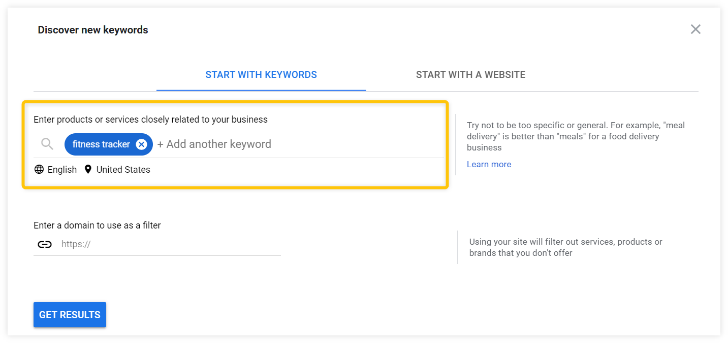 google discover keyword research